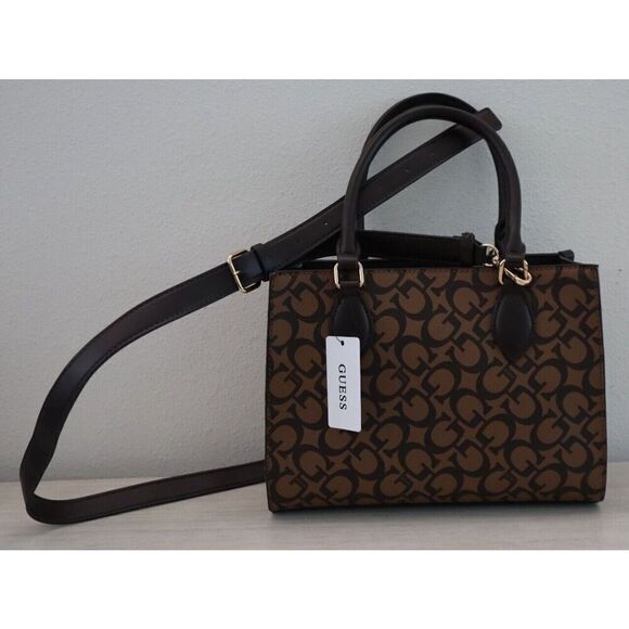 Guess JG916924 Women's Coca PU Leather Castalia Top Handle Crossbody Purse - Picture 2 of 16